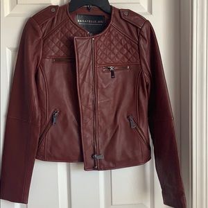 Brown ish leather jacket